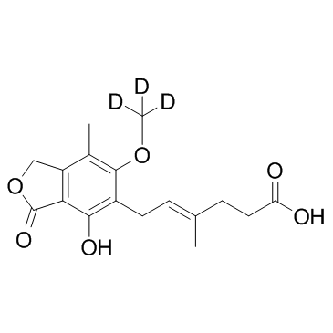 三氘代麦考酚酸结构式