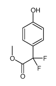 methyl 2,2-difluoro-2-(4-hydroxyphenyl)acetate结构式