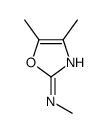 N,4,5-trimethyl-1,3-oxazol-2-amine结构式