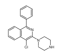 4-Chloro-1-phenyl-3-piperazinoisoquinoline Structure