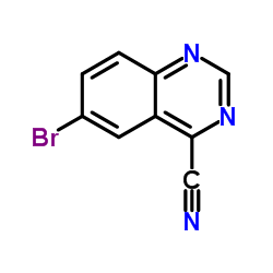 6-溴喹唑啉-4-甲腈结构式