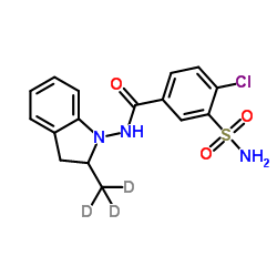 (rac)-Indapamide-d3结构式