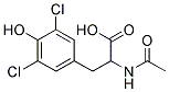 N-ACETYL-3,5-DICHLORO-DL-TYROSINE Structure