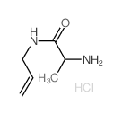 N-Allyl-2-aminopropanamide hydrochloride结构式