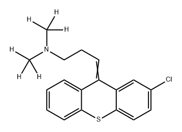 泰尔登/氯普噻吨-D6结构式