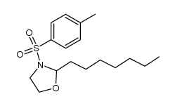2-heptyl-3-tosyloxazolidine结构式