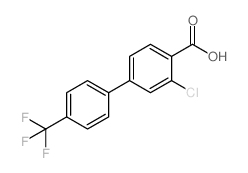 2-氯-4-(4-三氟甲基苯基)苯甲酸结构式