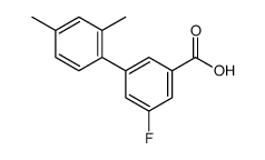 3-(2,4-dimethylphenyl)-5-fluorobenzoic acid结构式