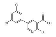 2-chloro-5-(3,5-dichlorophenyl)pyridine-3-carboxylic acid Structure