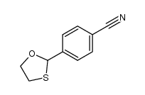 2-(p-cyanophenyl)-1,3-oxathiolane结构式