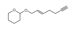(E)-2-(hept-2-en-6-yn-1-yloxy)tetrahydro-2H-pyran结构式