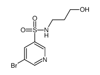 5-bromo-N-(3-hydroxypropyl)pyridine-3-sulfonamide Structure