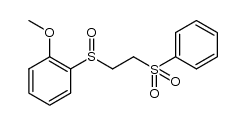 2-[(2-methoxyphenyl)sulfinyl]ethyl phenyl sulfone结构式