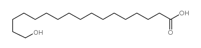 17-hydroxy Heptadecanoic Acid Structure