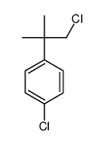 1-chloro-4-(1-chloro-2-methylpropan-2-yl)benzene结构式