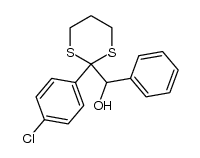 (2-(4-chlorophenyl)-1,3-dithian-2-yl)(phenyl)methanol Structure