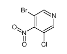 3-bromo-5-chloro-4-nitropyridine Structure