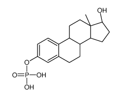 [(8R,9S,13S,14S,17S)-17-hydroxy-13-methyl-6,7,8,9,11,12,14,15,16,17-decahydrocyclopenta[a]phenanthren-3-yl] dihydrogen phosphate结构式