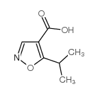5-异丙基异恶唑-4-甲酸结构式