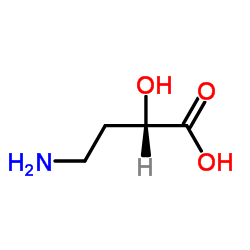(2S)-4-Amino-2-hydroxybutanoic acid Structure