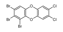 1,2,3-tribromo-7,8-dichlorodibenzo-p-dioxin Structure