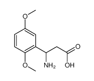3-氨基-3-(2,5-二甲氧基苯基)-丙酸结构式