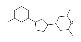 2,6-dimethyl-4-[3-(3-methylcyclohexyl)cyclopentyl]morpholine Structure