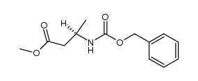 methyl (R)-3-(benzyloxycarbonylamino)-butanoate Structure