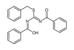 benzyl N,N'-dibenzoylcarbamimidothioate结构式