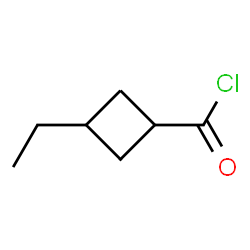 Cyclobutanecarbonyl chloride, 3-ethyl-, trans- (9CI)结构式