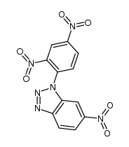 1-(2,4-dinitrophenyl)-6-nitro-1H-benzotriazole结构式