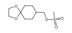 (4-(4',4'-ethylenedioxy)cyclohexyl)methyl methanesulfonate结构式