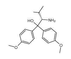 (S)-α-(1-Amino-2-methylpropyl)-α-(4-methoxyphenyl)-4-methoxybenzenemethanol结构式