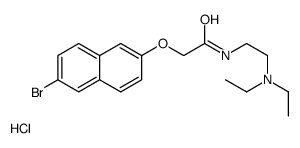 2-(6-bromonaphthalen-2-yl)oxy-N-[2-(diethylamino)ethyl]acetamide,hydrochloride Structure