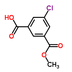 3-Chloro-5-(methoxycarbonyl)benzoic acid Structure