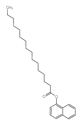 棕榈酸Alpha-萘酯结构式