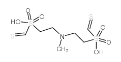 S,S'-[(甲基亚胺)二-2,1-乙二基]二甲烷硫代磺酸酯结构式