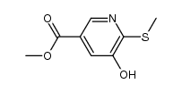 methyl 5-(hydroxy)-6-(methylthio)nicotinate结构式