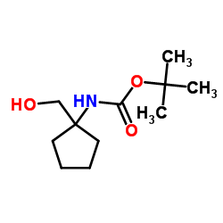 (1-(羟甲基)环戊基)氨基甲酸叔丁酯结构式