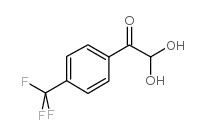 2-氧代-2-[4-(三氟甲基)苯基]乙醛 水合物结构式