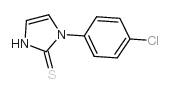 1-(4-氯苯基)咪唑啉-2-硫酮结构式