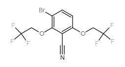 2,6-双(2,2,2-三氟乙氧基)-3-溴苯甲腈结构式
