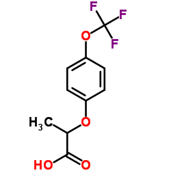 2-[4-(Trifluoromethoxy)phenoxy]propanoic acid Structure