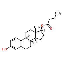 雌二醇17-丁酸盐结构式