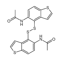 5,5'-bis-acetylamino-4,4'-disulfanediyl-bis-benzo[b]thiophene Structure