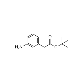 2-(3-氨基苯基)乙酸叔丁基盐结构式