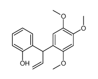 2-[1-(2,4,5-三甲氧基苯基)-2-丙烯-1-基]苯酚结构式