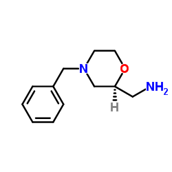 (2S)-4-(苯基甲基)-2-吗啉甲胺结构式