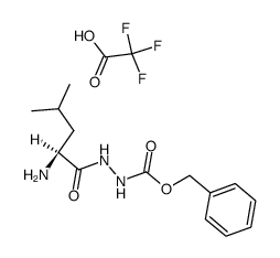 2-(L-亮氨酸)肼-1-羧酸苄酯2,2,2-三氟乙酸盐结构式