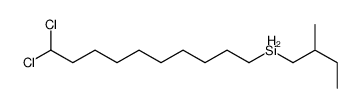 10,10-dichlorodecyl(2-methylbutyl)silane结构式